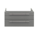 Fresca Lucera 30" Gray Wall Hung Undermount Sink Modern Bathroom Cabinet FCB6130GR-UNS