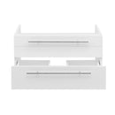 Fresca Lucera 30" White Wall Hung Undermount Sink Modern Bathroom Cabinet FCB6130WH-UNS