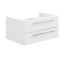 Fresca Lucera 30" White Wall Hung Vessel Sink Modern Bathroom Cabinet FCB6130WH-VSL