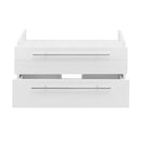 Fresca Lucera 30" White Wall Hung Vessel Sink Modern Bathroom Cabinet FCB6130WH-VSL