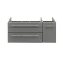 Fresca Lucera 36" Gray Wall Hung Vessel Sink Modern Bathroom Cabinet - Left Version FCB6136GR-VSL-L