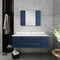 Fresca Lucera 48" Royal Blue Wall Hung Undermount Sink Modern Bathroom Cabinet FCB6148RBL-UNS