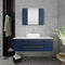 Fresca Lucera 48" Royal Blue Wall Hung Vessel Sink Modern Bathroom Cabinet FCB6148RBL-VSL