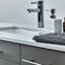 Fresca Lucera 60" Gray Wall Hung Modern Bathroom Cabinet with Top and Double Undermount Sinks FCB6160GR-UNS-D-CWH-U