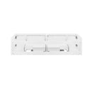 Fresca Lucera 60" White Wall Hung Double Undermount Sink Modern Bathroom Cabinet FCB6160WH-UNS-D