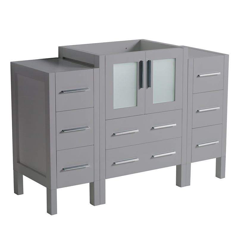 Fresca Torino 48" Gray Modern Bathroom Cabinets FCB62-122412GR