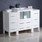 Fresca Torino 48" White Modern Bathroom Cabinets with Integrated Sink FCB62-122412WH-I