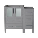 Fresca Torino 36" Gray Modern Bathroom Cabinets FCB62-2412GR