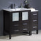 Fresca Torino 42" Espresso Modern Bathroom Cabinets with Integrated Sink FCB62-3012ES-I