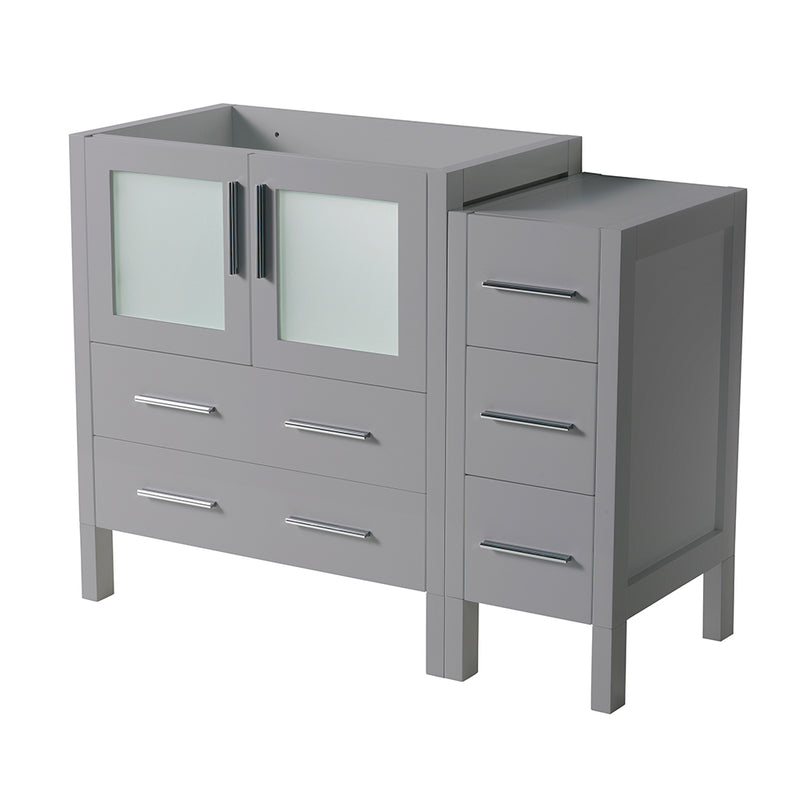 Fresca Torino 42" Gray Modern Bathroom Cabinet FCB62-3012GR