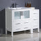 Fresca Torino 42" White Modern Bathroom Cabinets with Tops and Integrated Sink FCB62-3012WH-I