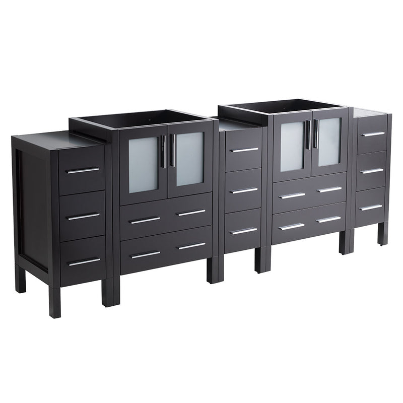 Fresca Torino 72" Espresso Modern Bathroom Cabinets FCB62-72ES