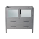 Fresca Torino 36" Gray Modern Bathroom Cabinet FCB6236GR