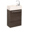 Fresca Pulito 16" Small Gray Oak Modern Bathroom Vanity w/ Integrated Sink FCB8002GO-I