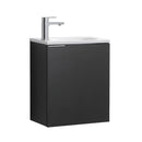 Fresca Valencia 20" Black Wall Hung Modern Bathroom Vanity FCB8003BW-I