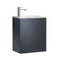 Fresca Valencia 20" Dark Slate Gray Wall Hung Modern Bathroom Vanity FCB8003GG-I