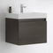 Fresca Nano 24" Gray Oak Modern Bathroom Cabinet with Integrated Sink FCB8006GO-I