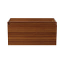 Fresca Mezzo 36" Teak Wall Hung Modern Bathroom Cabinet FCB8008TK