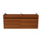 Fresca Mezzo 48" Teak Wall Hung Double Sink Modern Bathroom Cabinet FCB8012TK