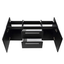 Fresca Opulento 54" Black Modern Double Sink Bathroom Cabinet FCB8013BW