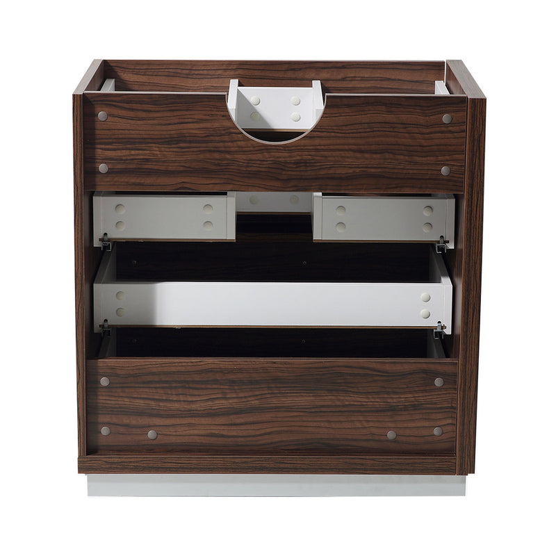 Fresca Livello 30" Walnut Modern Bathroom Cabinet FCB8030GW