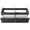 Fresca Largo 57" Black Modern Bathroom Cabinet FCB8040BW