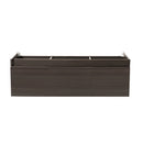 Fresca Mezzo 60" Gray Oak Wall Hung Single Sink Modern Bathroom Cabinet FCB8041GO