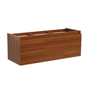 Fresca Mezzo 60" Teak Wall Hung Single Sink Modern Bathroom Cabinet FCB8041TK