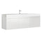 Fresca Mezzo 60" White Wall Hung Single Sink Modern Bathroom Cabinet w/ Integrated Sink FCB8041WH-I