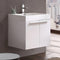 Fresca Alto 23" White Modern Bathroom Cabinet with Integrated Sink FCB8058WH-I