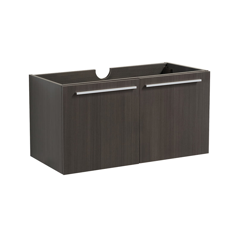 Fresca Vista 30" Gray Oak Wall Hung Modern Bathroom Cabinet FCB8089GO