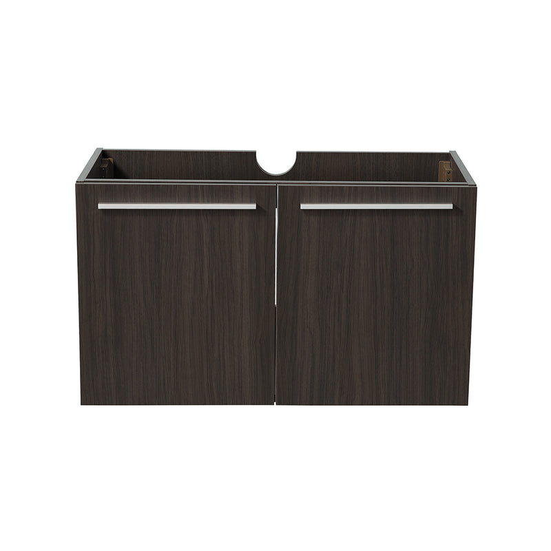 Fresca Vista 30" Gray Oak Wall Hung Modern Bathroom Cabinet FCB8089GO