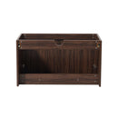 Fresca Vista 30" Walnut Wall Hung Modern Bathroom Cabinet FCB8089GW