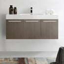 Fresca Vista 48" Gray Oak Wall Hung Modern Bathroom Cabinet with Integrated Sink FCB8092GO-I