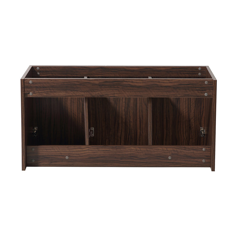 Fresca Vista 48" Walnut Wall Hung Modern Bathroom Cabinet FCB8092GW