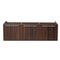 Fresca Vista 60" Walnut Wall Hung Single Sink Modern Bathroom Cabinet FCB8093GW