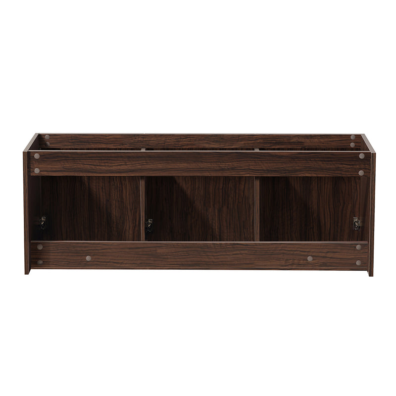 Fresca Vista 60" Walnut Wall Hung Single Sink Modern Bathroom Cabinet FCB8093GW