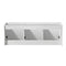 Fresca Vista 60" White Wall Hung Double Sink Modern Bathroom Cabinet FCB8093WH-D