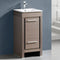 Fresca Allier 16" Gray Oak Modern Bathroom Cabinet with Sink FCB8118GO-I