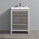 Fresca Allier Rio 24" Ash Gray Modern Bathroom Cabinet with Sink FCB8125HA-I