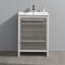 Fresca Allier Rio 24" Ash Gray Modern Bathroom Cabinet with Sink FCB8125HA-I