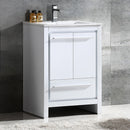 Fresca Allier 24" White Modern Bathroom Cabinet with Sink FCB8125WH-I