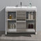 Fresca Allier Rio 40" Ash Gray Modern Bathroom Cabinet with Sink FCB8140HA-I