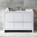 Fresca Allier 48" White Modern Bathroom Cabinet with Sink FCB8148WH-I