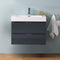 Fresca Valencia 30" Dark Slate Gray Wall Hung Modern Bathroom Vanity FCB8330GG-I