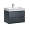 Fresca Valencia 30" Dark Slate Gray Wall Hung Modern Bathroom Vanity  FCB8330GG-I