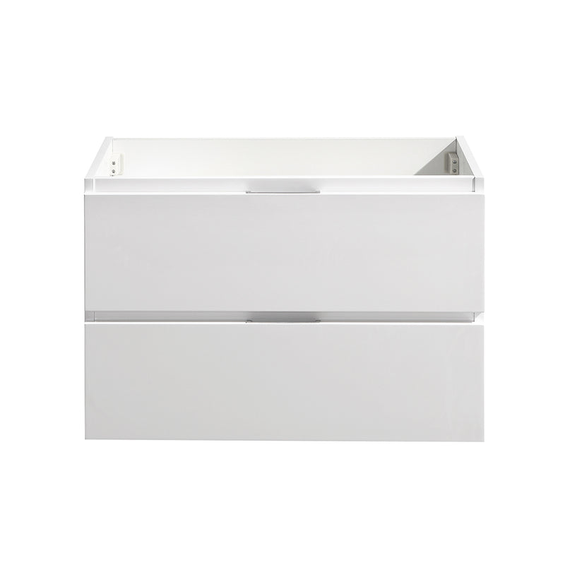 Fresca Valencia 30" Glossy White Wall Hung Modern Bathroom Cabinet FCB8330WH