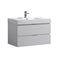 Fresca Valencia 36" Glossy White Wall Hung Modern Bathroom Vanity  FCB8336WH-I