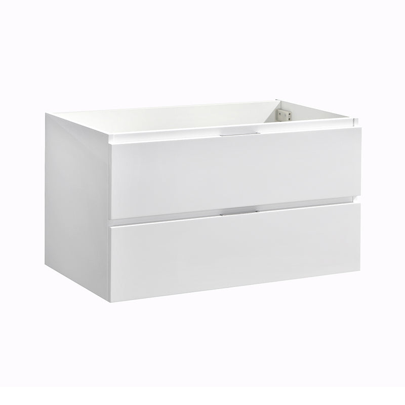 Fresca Valencia 36" Glossy White Wall Hung Modern Bathroom Cabinet  FCB8336WH