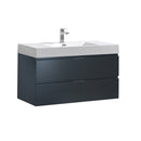 Fresca Valencia 40" Dark Slate Gray Wall Hung Modern Bathroom Vanity  FCB8342GG-I